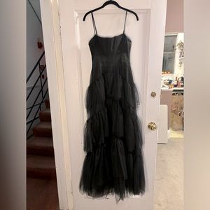 Black formal tulle dress BCBGMAXAZRIA size 4